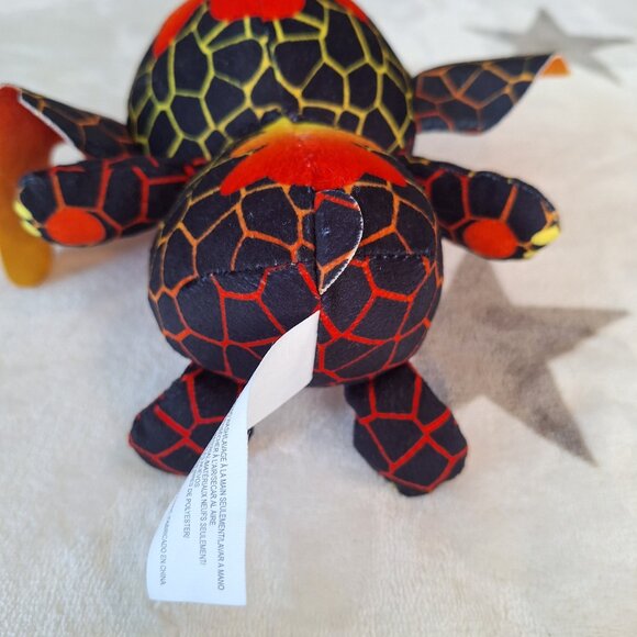 Stitch Disney Plush Hawaiian Elements Fire Volcanic Black & Orange 6" Just Play - Picture 5 of 6